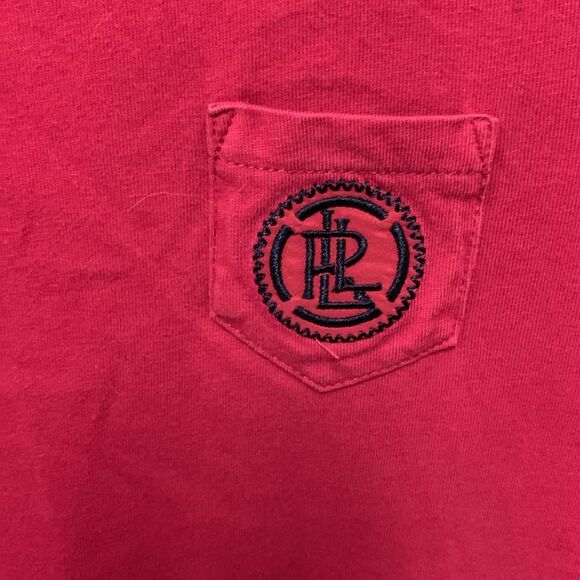 Lauren Ralph Lauren Active Magenta Pink Navy Trim Short Sleeve T-Shirt Size M - Picture 5 of 10